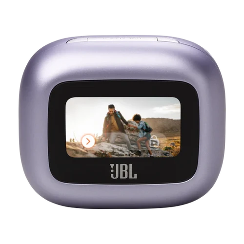 سماعات JBL Live Flex 3 بصوت Hi-Res وعلبة شحن ذكية بشاشة لمس مع 6 ميكروفونات