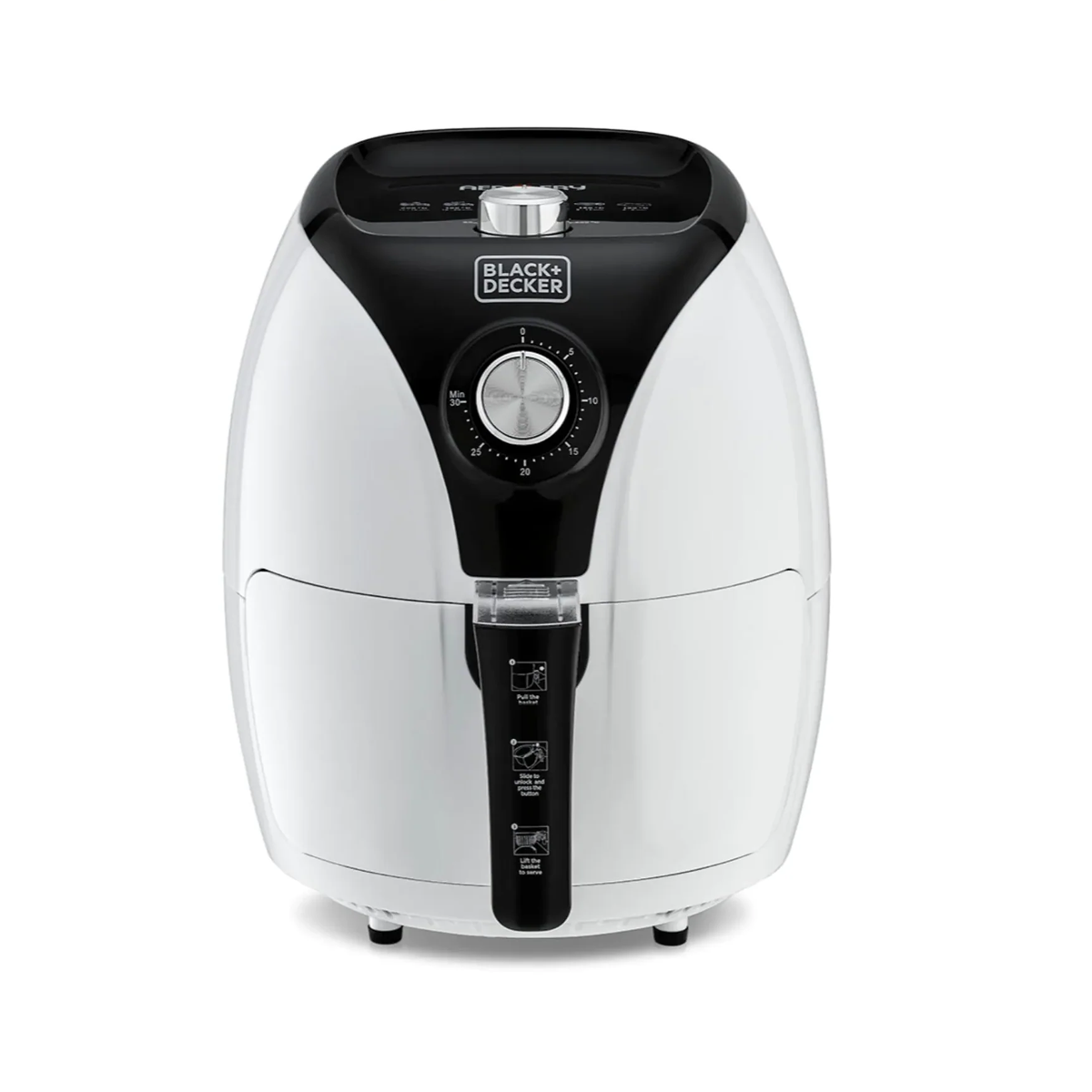 قلاية هوائية سعة 3.5 لتر بقوة 1500 واط مع تقنية الحمل الحراري السريع من Black & Decker قلاية هوائية سعة 3.5 لتر بقوة 1500 واط مع تقنية الحمل الحراري السريع من Black & Decker