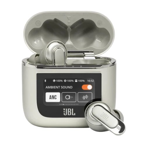 سماعات JBL Tour Pro 2 اللاسلكية بعلبة شحن ذكية وعزل ضوضاء تكيفي و6 ميكروفونات