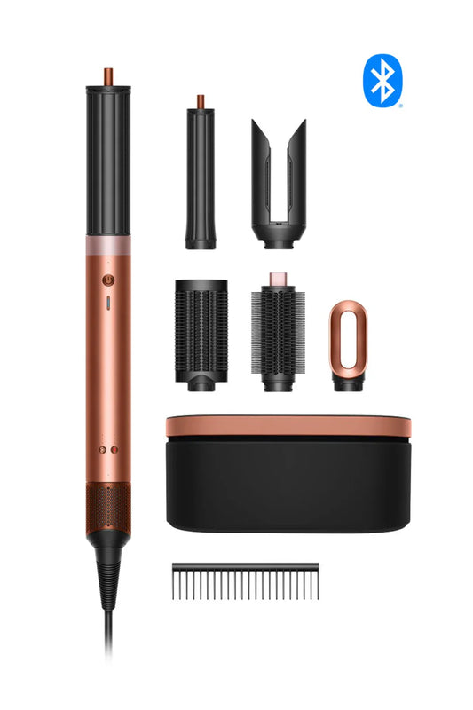 بكج دايسون 6 في 1 لتصفيف الشعر متعدد الاستخدامات للشعر الأملس والمموج – حريري كهرماني