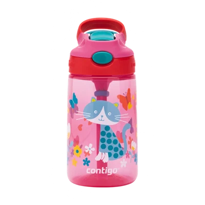 زجاجة مياه Contigo Kids Gizmo Flip للأطفال سعة 420 مل – Wisteria Flowers