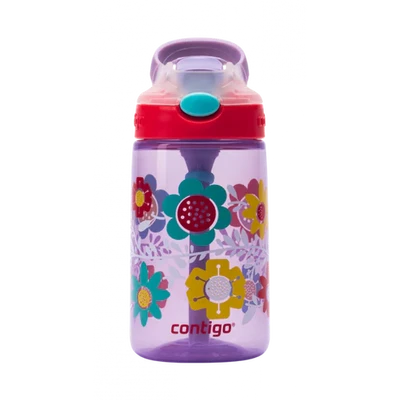 زجاجة مياه Contigo Kids Gizmo Flip للأطفال سعة 420 مل – Wisteria Flowers