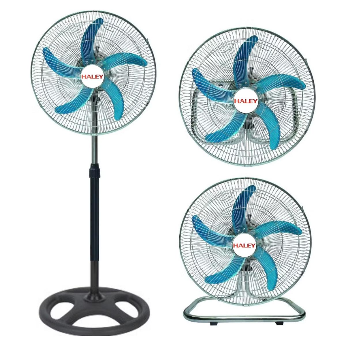 مروحة كهربائية 3 في 1 بمحرك نحاسي مقاس 18 انش وبقوة 200 واط ماركة HALEY مروحة كهربائية 3 في 1 بمحرك نحاسي مقاس 18 انش وبقوة 200 واط ماركة HALEY