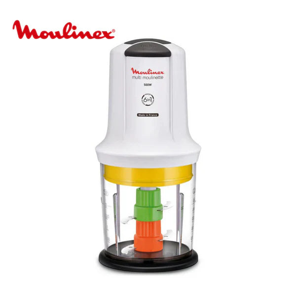 فرامة خضروات بقوة 500 واط وسعة 0.5 لتر للفرم والطحن وسحق الثلج ماركة Moulinex Multi Moulinette