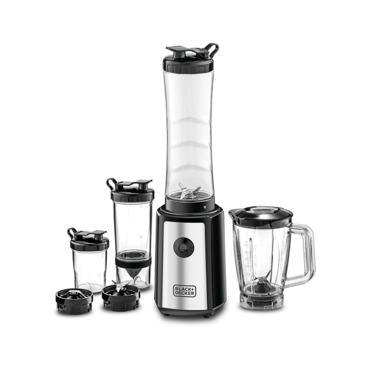 خلاط كهربائي 4 بـ 1 مع عصارة حمضيات ومطحنة قوة 300 واط ماركة Black & Decker خلاط كهربائي 4 بـ 1 مع عصارة حمضيات ومطحنة قوة 300 واط ماركة Black & Decker