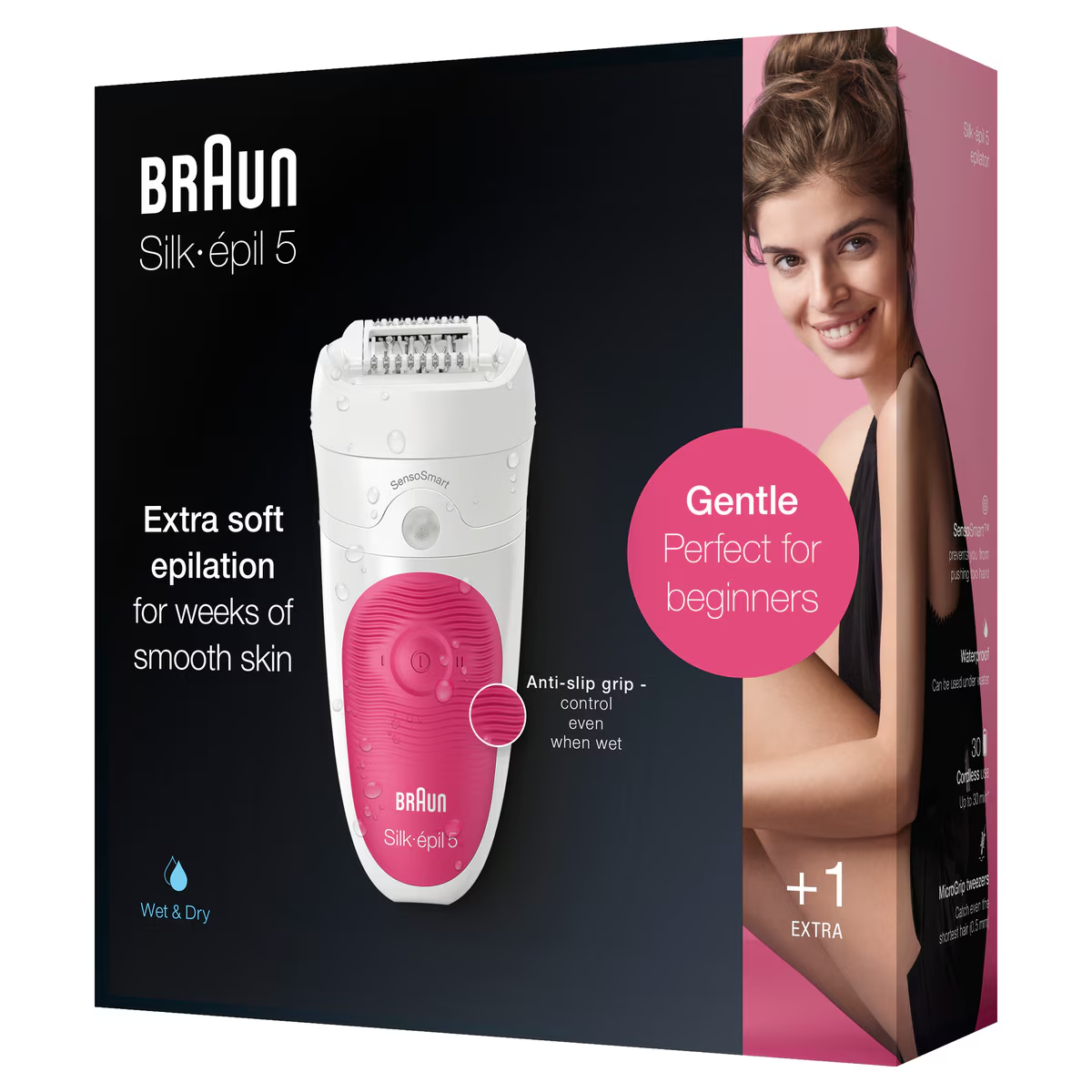 ماكينة براون لإزالة الشعر من جذوره مقاوم للماء بنسبة 100% تعمل على الشحن ماركة BRAUN ماكينة براون لإزالة الشعر من جذوره مقاوم للماء بنسبة 100% تعمل على الشحن ماركة BRAUN