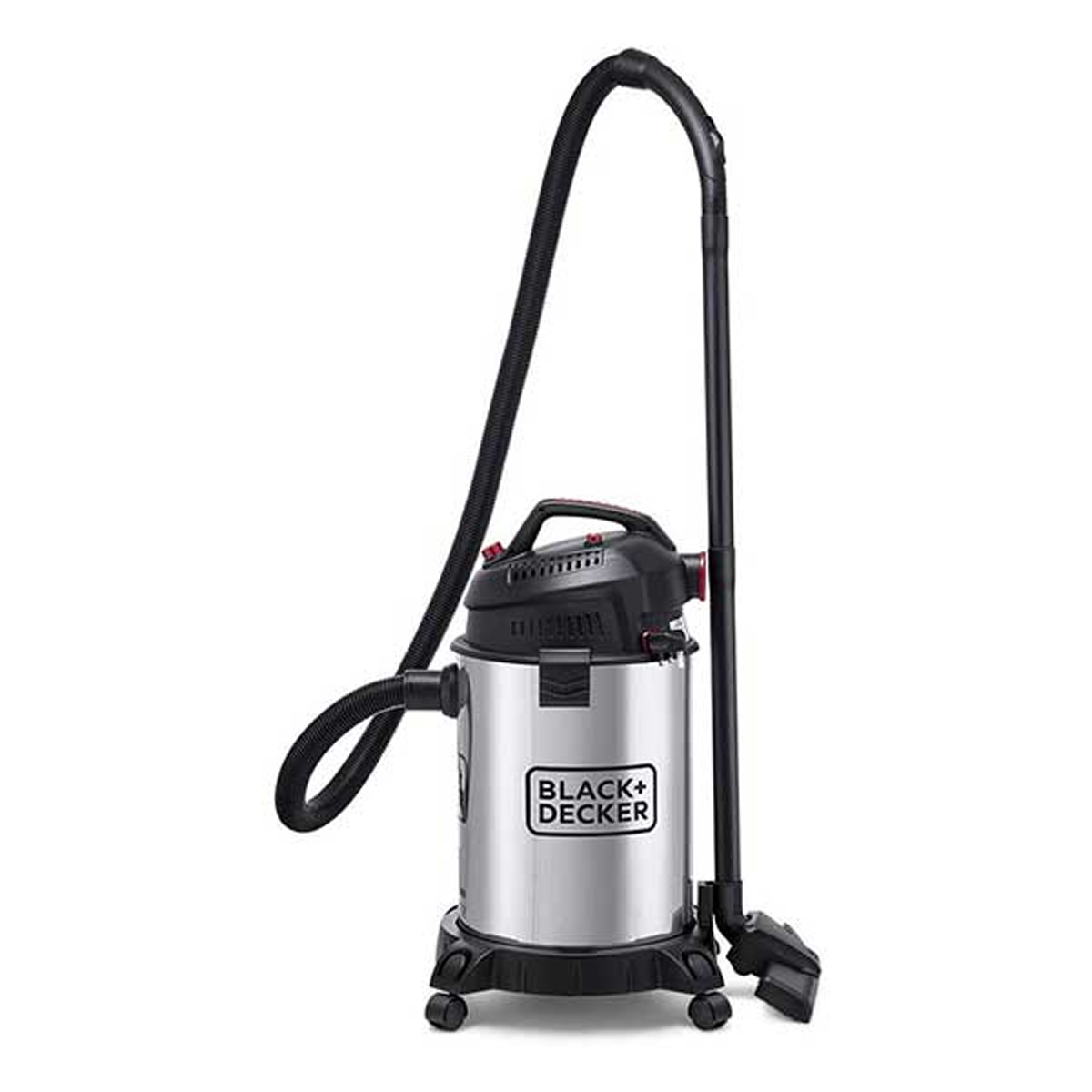 مكنسة كهربائية برميل 30 لتر من الستانلس ستيل قوة 1610 واط من Black & Decker مكنسة كهربائية برميل 30 لتر من الستانلس ستيل قوة 1610 واط من Black & Decker
