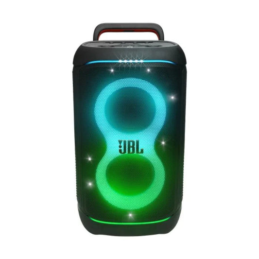 مكبر صوت PartyBox 520 بقوة 400 واط مع عجلات سهلة الحركة وإضاءة LED مع مدخل ميكروفون وغيتار ماركة JBL