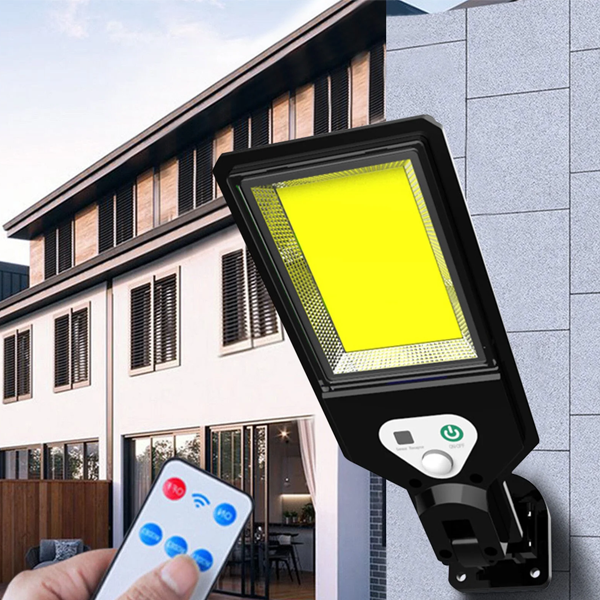 مصباح شمسي جداري مع مستشعر حركة بـ 3 أوضاع إضاءة LED ماركة EGNMCR مصباح شمسي جداري مع مستشعر حركة بـ 3 أوضاع إضاءة LED ماركة EGNMCR