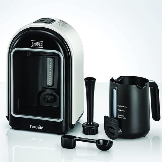ماكينة تحضير القهوة التركية والشوكولاتة الساخنة مع ميزة تسخين الحليب ماركة Black & Decker