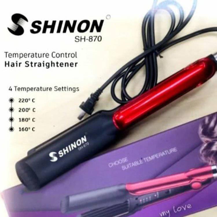 ستريتر لسحب الشعر مع التحكم الذكي بالحرارة من SHINON موديل - sh 870 ستريتر لسحب الشعر مع التحكم الذكي بالحرارة من SHINON موديل - sh 870