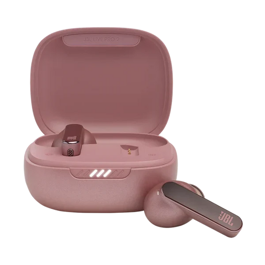 سماعات JBL Live Pro 2 اللاسلكية بعزل ضوضاء وبطارية 40 ساعة مع 6 ميكروفونات للمكالمات