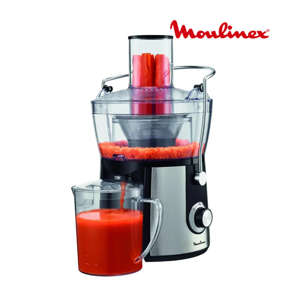 عصارة فواكه وخضروات كهربائية قوة 800 واط بسعة كبيرة ماركة Moulinex عصارة فواكه وخضروات كهربائية قوة 800 واط بسعة كبيرة ماركة Moulinex