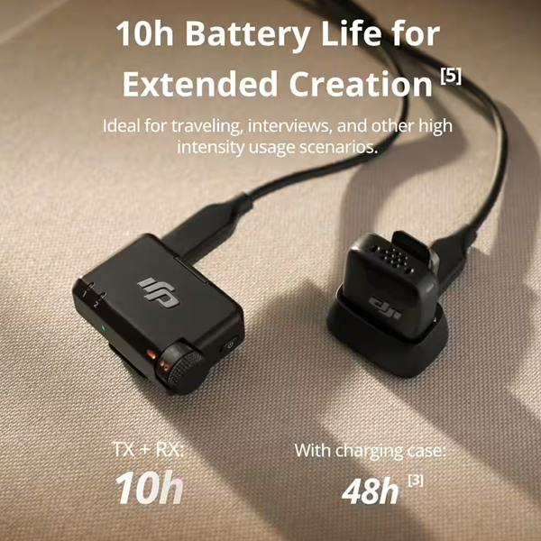 ميكروفون DJI Mic Mini لاسلكي 2TX+1RX – مايك احترافي للموبايل والكاميرا بعزل ضوضاء ومدى 400 متر ميكروفون DJI Mic Mini لاسلكي 2TX+1RX – مايك احترافي للموبايل والكاميرا بعزل ضوضاء ومدى 400 متر