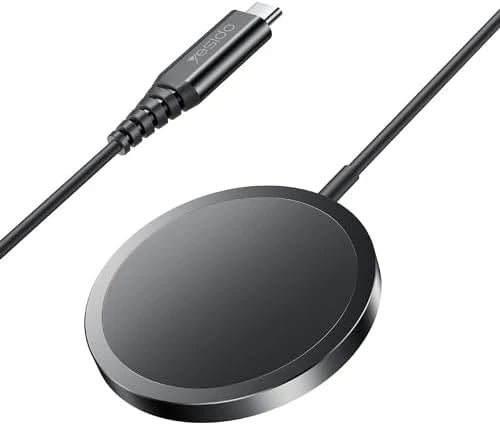 شاحن MagSafe لاسلكي مغناطيسي سريع بقوة 15 واط متوافق مع الآيفون 15 و14 ماركة Yesido DS21