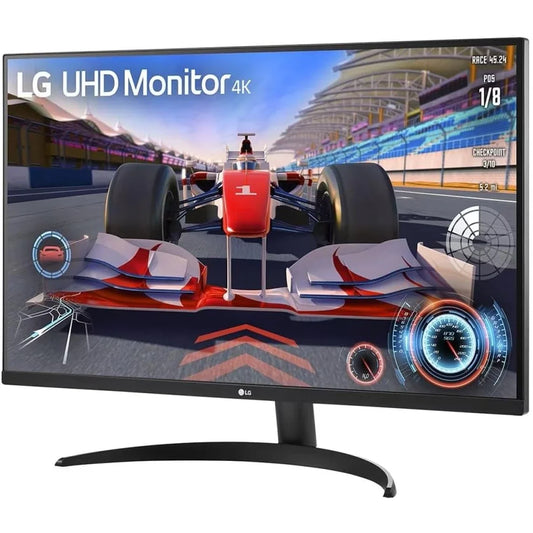 شاشة إل جي 4K UHD مقاس 31.5 بوصة مع HDMI وDisplayPort مع صوت ستيريو