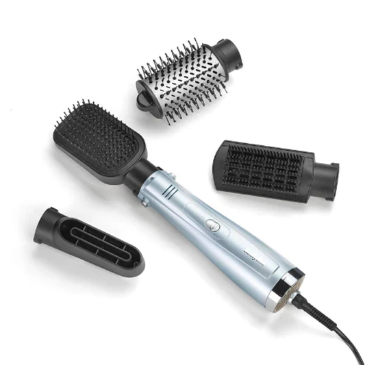 فرشاة تصفيف وتجفيف الشعر بقوة 1000 واط مع خاصية مقاومة التجعد مع 4 رؤوس ماركة BaByliss