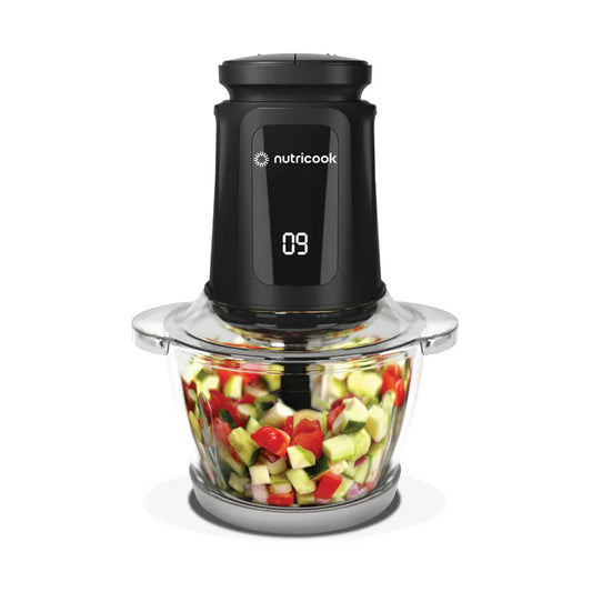 مفرمة طعام XL بقوة 500 واط ووعاء سعة 500 مل للتقطيع والهرس وسحق الثلج ماركة Nutricook