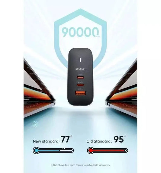 شاحن حائط Mcdodo PD 100W مع 4 منافذ وشحن سريع متعدد الأجهزة