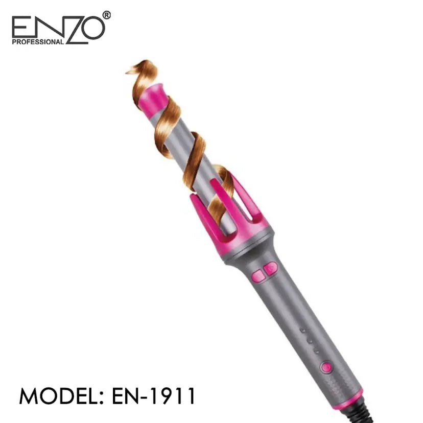 جهاز تجعيد الشعر الأوتوماتيكي الدوار 360 درجة بحرارة تصل إلى 980 فهرنهايت ماركة ENZO الايطالية جهاز تجعيد الشعر الأوتوماتيكي الدوار 360 درجة بحرارة تصل إلى 980 فهرنهايت ماركة ENZO الايطالية