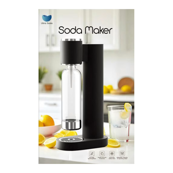 ماكينة صنع المياه الغازية Ultra Soda عالية الجودة بتحضير فوري بدون كهرباء ماكينة صنع المياه الغازية Ultra Soda عالية الجودة بتحضير فوري بدون كهرباء