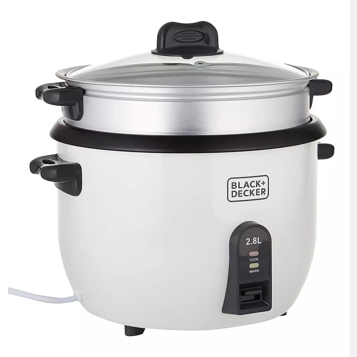 طنجرة طبخ الأرز الكهربائية سعة كبيرة 2.8 لتر بقوة 1100 واط ماركة Black & Decker طنجرة طبخ الأرز الكهربائية سعة كبيرة 2.8 لتر بقوة 1100 واط ماركة Black & Decker