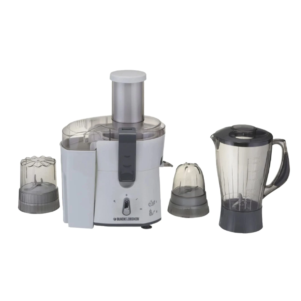 محضرة طعام 4 بـ 1 عصارة وخلاط ومفرمة ومطحنة قوة 500 واط ماركة Black&Decker محضرة طعام 4 بـ 1 عصارة وخلاط ومفرمة ومطحنة قوة 500 واط ماركة Black&Decker
