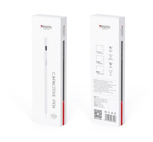 قلم لمس نشط Yesido ST08 لأجهزة iPad مع شحن Type-C واستخدام حتى 9 ساعات