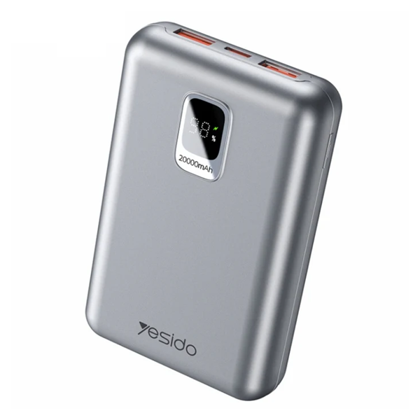 باوربانك Yesido YP47 بسعة 20000mAh – شحن سريع 22.5W وتقنية PD20W مع شاشة LED باوربانك Yesido YP47 بسعة 20000mAh – شحن سريع 22.5W وتقنية PD20W مع شاشة LED