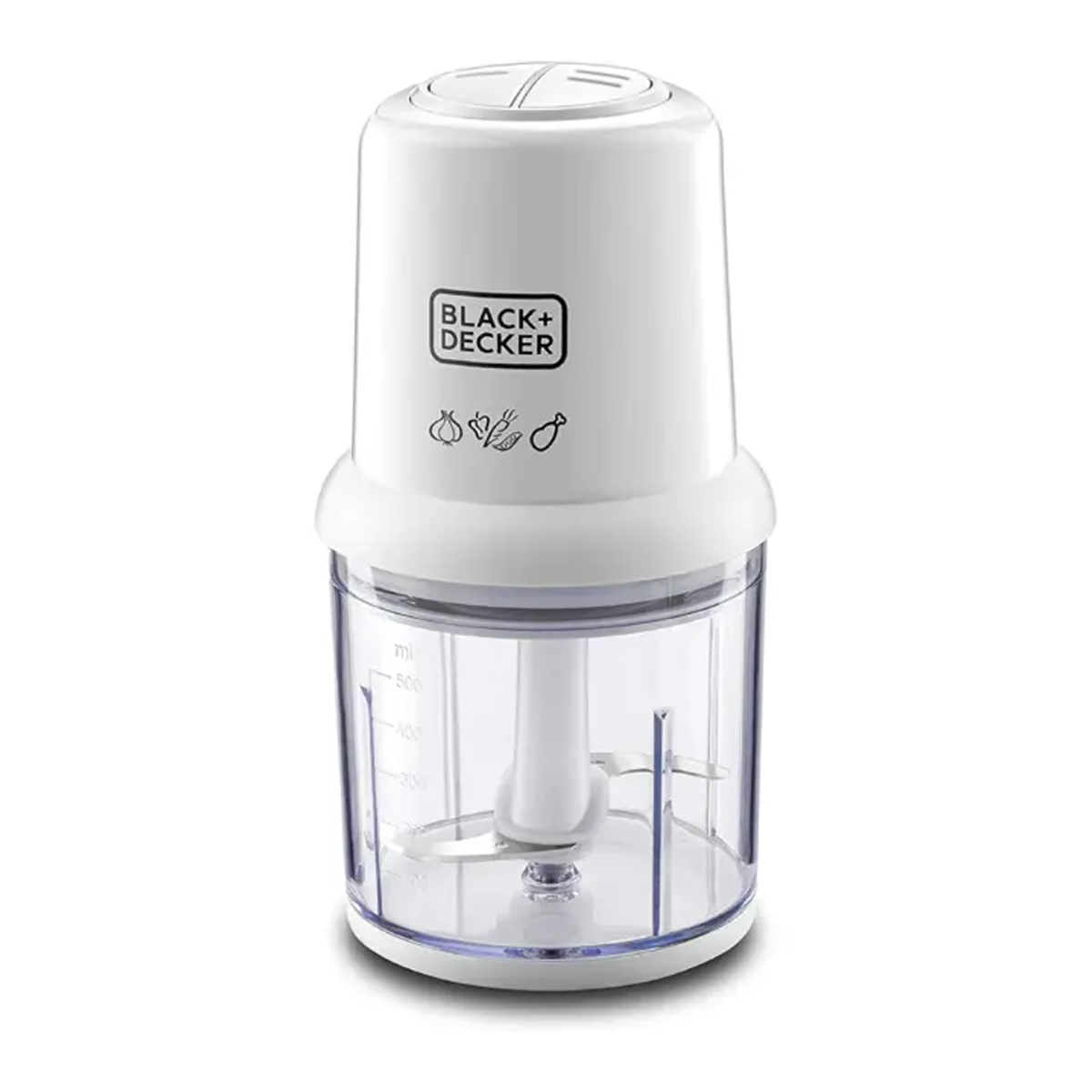 مفرمة/قطاعة خضروات بشفرات ستانلس وقوة 300 واط سعة 500 مل ماركة Black & Decker مفرمة/قطاعة خضروات بشفرات ستانلس وقوة 300 واط سعة 500 مل ماركة Black & Decker