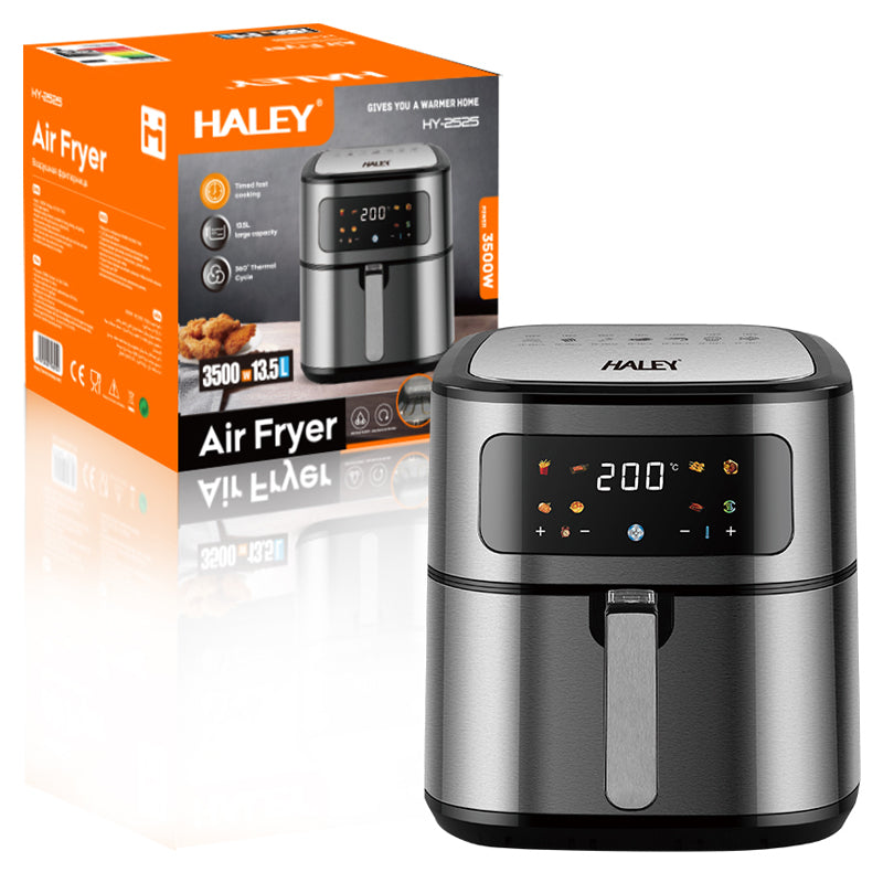 قلاية هوائية AirFryer سعة حتى 12.5 لتر بقوة 2000 واط مع شاشة LCD ماركة HALEY HY-2525 قلاية هوائية AirFryer سعة حتى 12.5 لتر بقوة 2000 واط مع شاشة LCD ماركة HALEY HY-2525