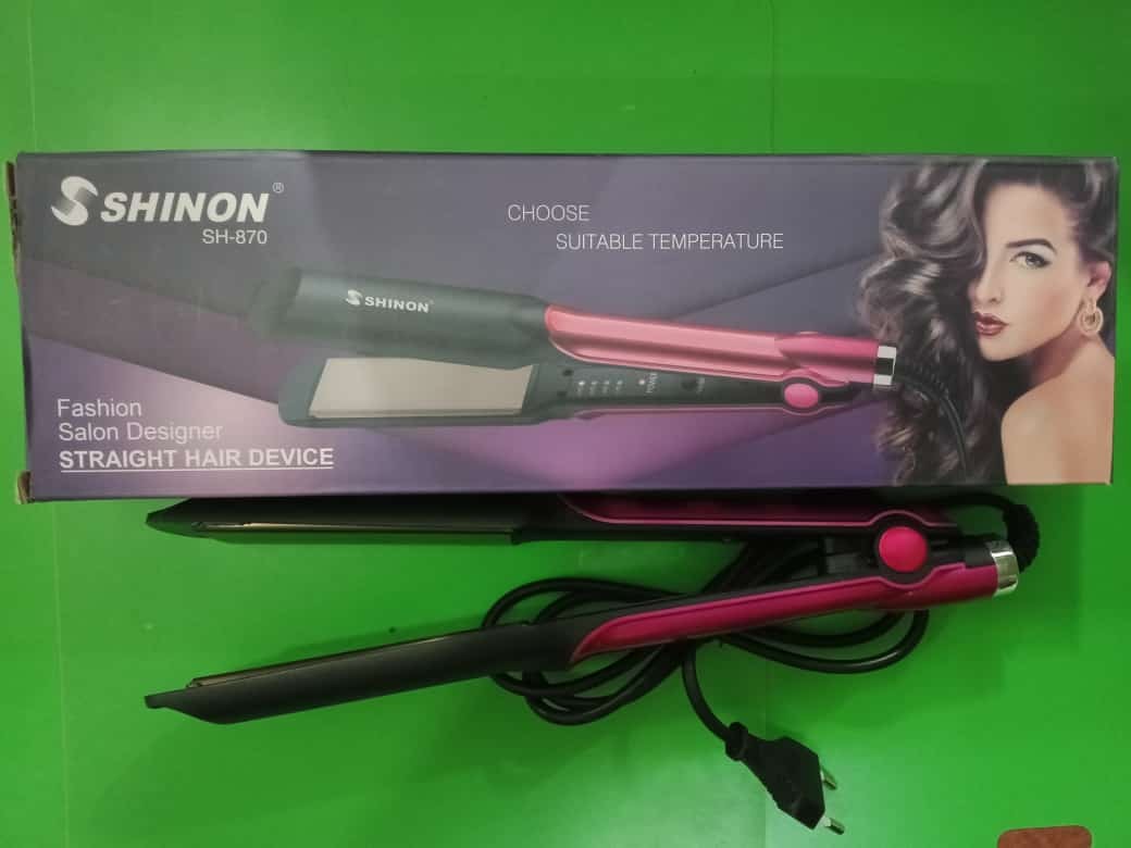 ستريتر لسحب الشعر مع التحكم الذكي بالحرارة من SHINON موديل - sh 870 ستريتر لسحب الشعر مع التحكم الذكي بالحرارة من SHINON موديل - sh 870