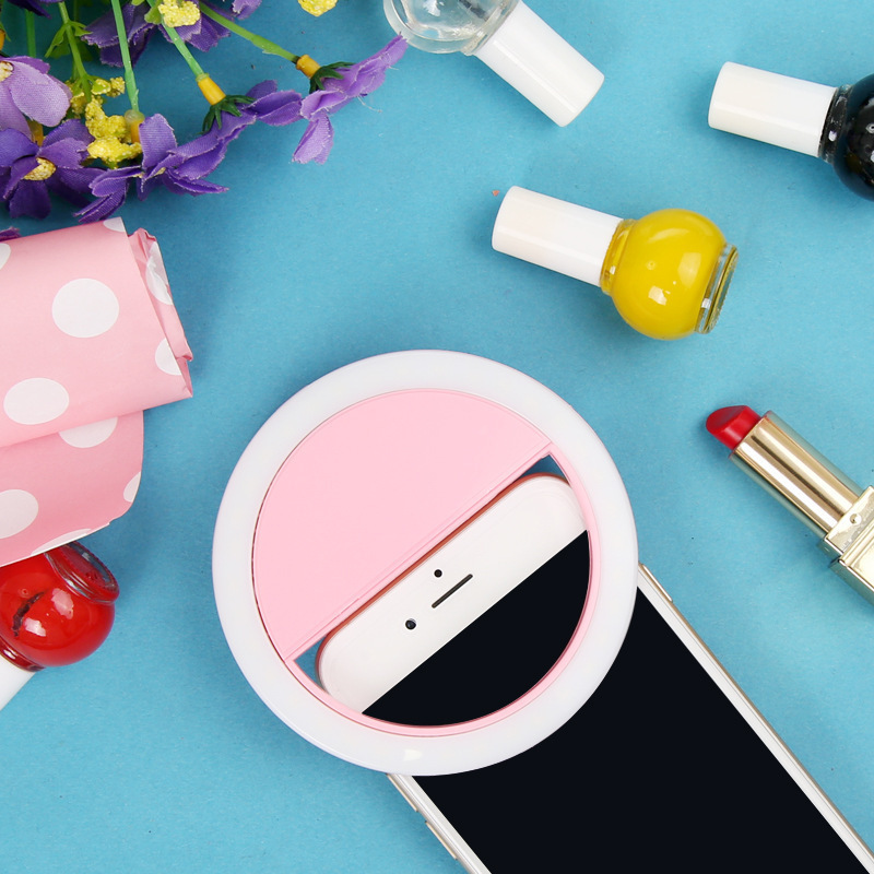 رينج لايت دائرية LED للهاتف المحمول لتصوير السلفي مع وصلة USB رينج لايت دائرية LED للهاتف المحمول لتصوير السلفي مع وصلة USB