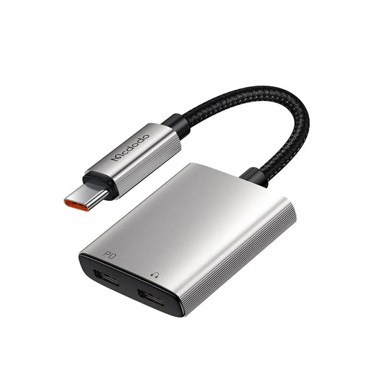 محول صوت Mcdodo USB-C إلى AUX 3.5mm مع DAC Hi-Fi بدقة 24bit/96kHz