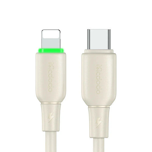 كابل Mcdodo CA-476 USB-C إلى Lightning بقوة 36W ومؤشر LED بطول 1.2 متر