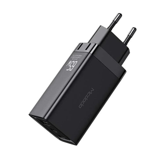شاحن Mcdodo CH-7921 GaN سريع 65W بثلاثة منافذ USB-C وUSB-A