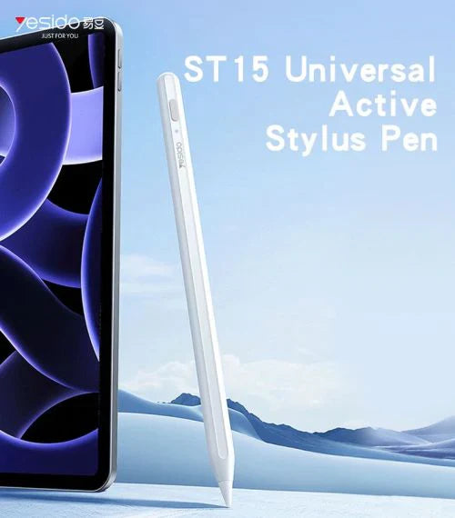 قلم ذكي دقيق للرسم والكتابة مع شحن USB-C للأجهزة اللوحية والهواتف الذكية ماركة Yesido ST15
