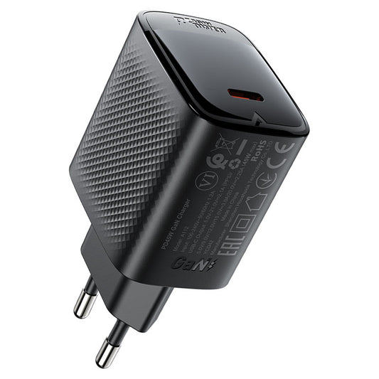 شاحن حائط من Acefast موديل A112 – 45 واط، 2.1 أمبير، GaN