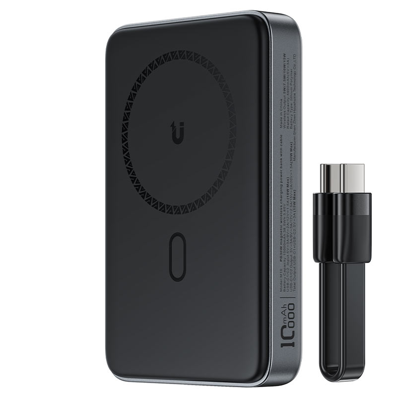 باور بانك من Acefast موديل M10 – 30 واط، 3 أمبير، MAG-Charge