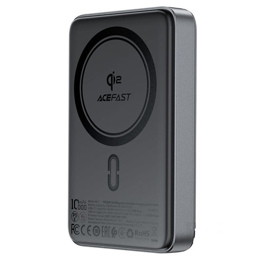 باور بانك من Acefast موديل M11 – 30 واط، Qi2، MAG-Charge
