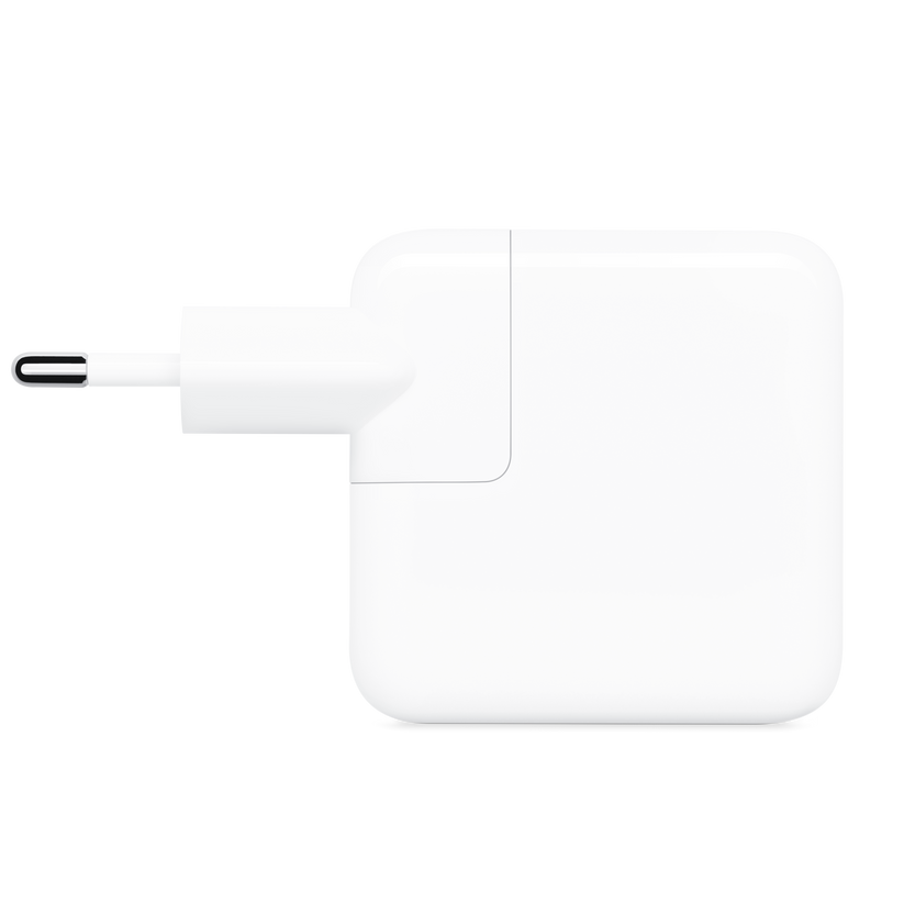 شاحن Apple USB-C أصلي بقوة 30 واط باللون الأبيض