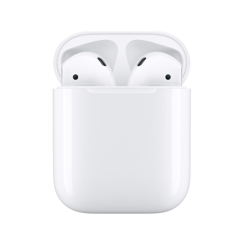 Apple AirPods الجيل الثاني مع علبة شحن Lightning باللون الأبيض