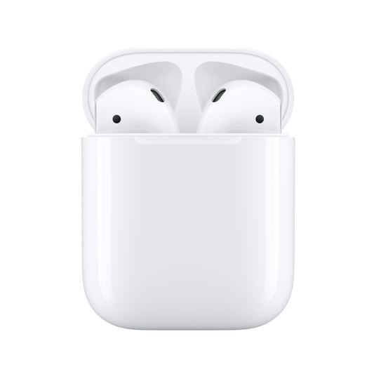 Apple AirPods الجيل الثاني مع علبة شحن Lightning باللون الأبيض