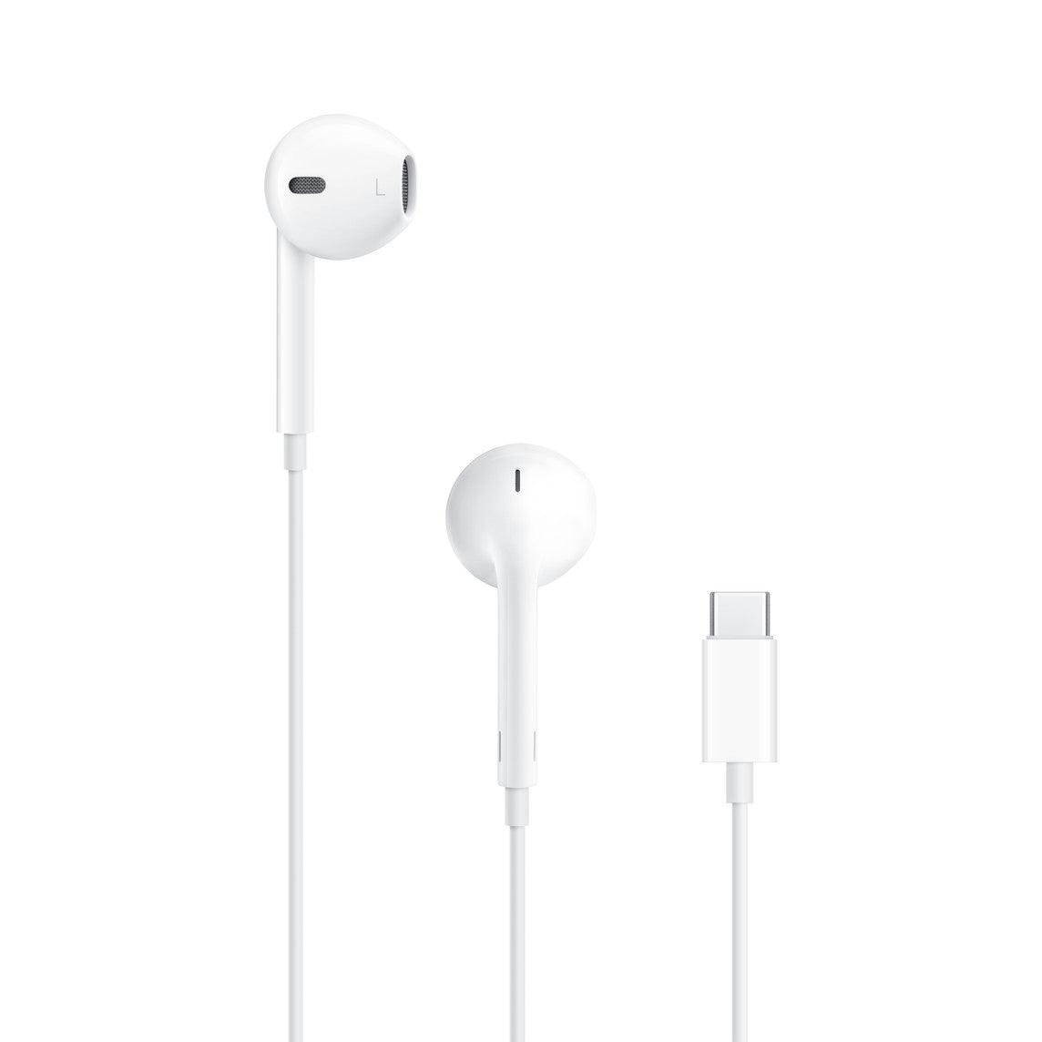 سماعات Apple EarPods USB-C أصلية باللون الأبيض