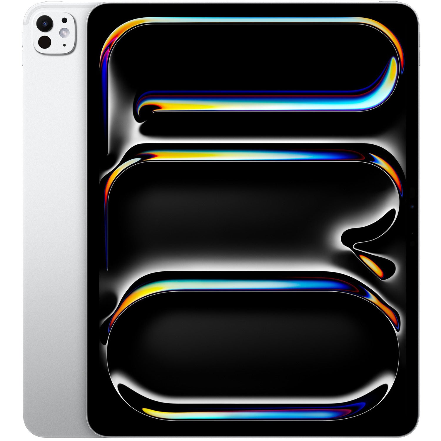 Apple iPad Pro 13 إنش M5 لون Silver على خلفية بيضاء