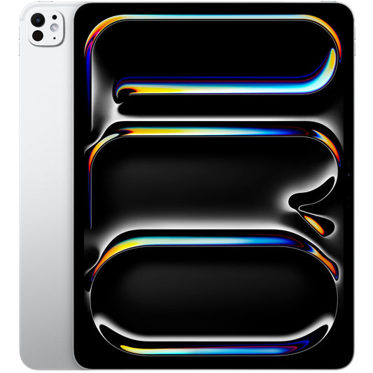 Apple iPad Pro 13 إنش M5 لون Silver على خلفية بيضاء