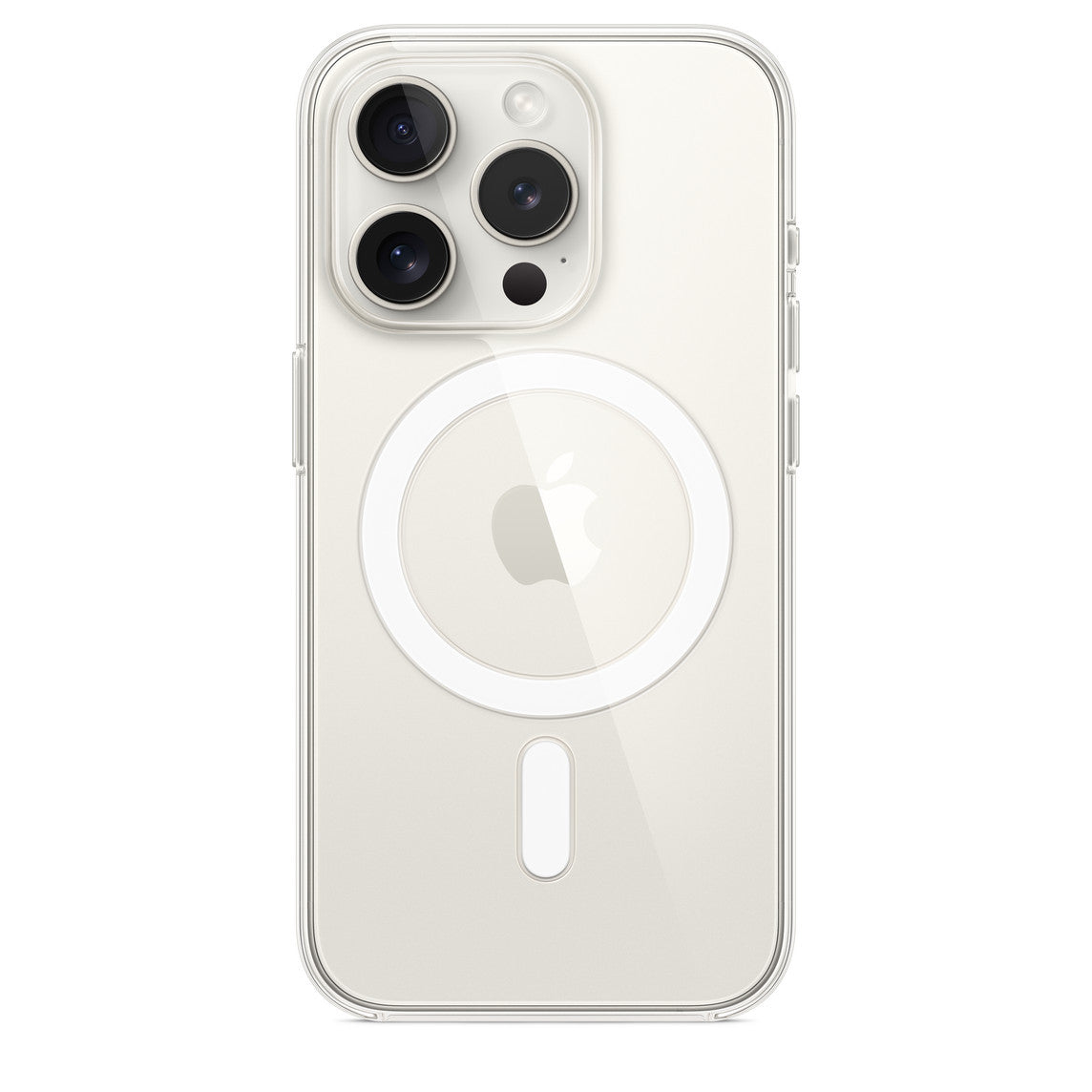 كفر Apple شفاف أصلي لـ iPhone 15 Pro مع MagSafe