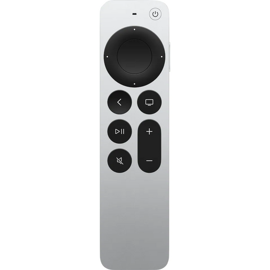 Apple TV Remote الجيل الثاني بمنفذ Lightning على خلفية بيضاء