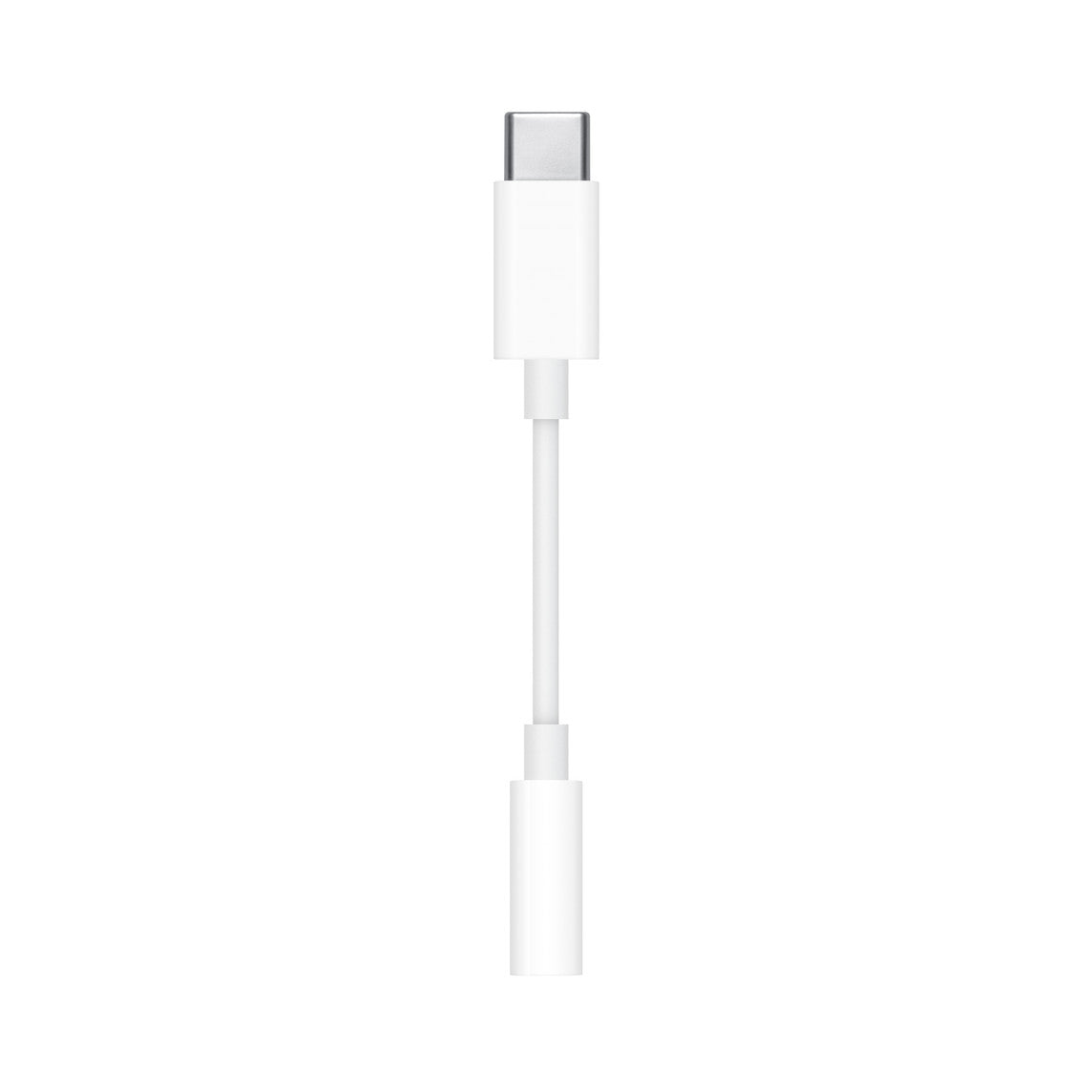 محول Apple USB-C إلى مقبس سماعات 3.5 مم باللون الأبيض