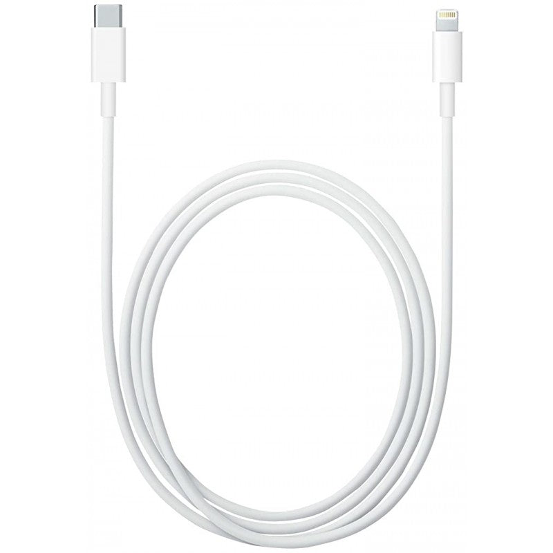 كابل Apple USB-C إلى Lightning أصلي بطول 2 متر باللون الأبيض